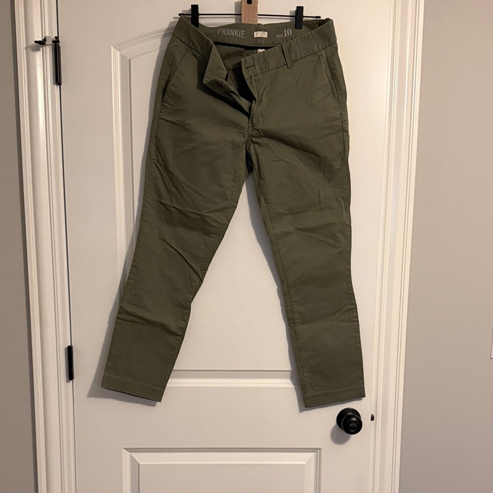 J. Crew Women's Olive Green Chinos
